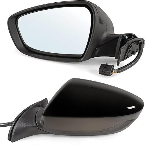 Miniatura 7 de Conjunto de espejo lateral izquierdo del conductor para KIA Forte 2014 2015 2016 con vidrio eléctrico calentado señal de giro coincidente con negro