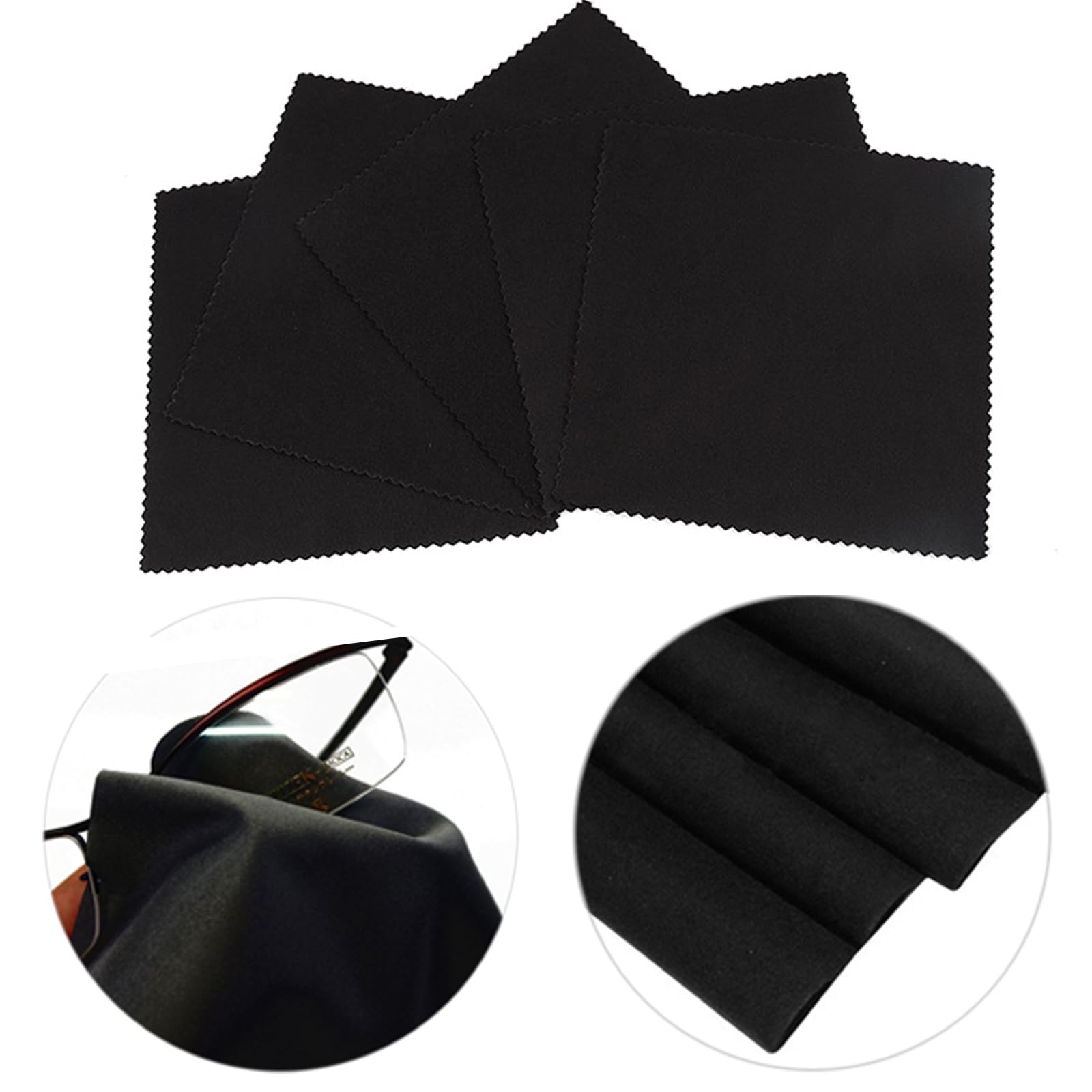 8 Panni In Microfibra Per Pulizia Occhiali E Schermi - 18x15cm, 8 Colori, Riutilizzabili - Foto 4