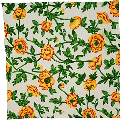 Premium Cotton Indian Cloth Napkins Set Of 6 Size 16 X 16 Inches Colored Full Yellow Personalized Kitchen Dinner Table Wedding Party Décor Home Dinning Decorations #TOP1
