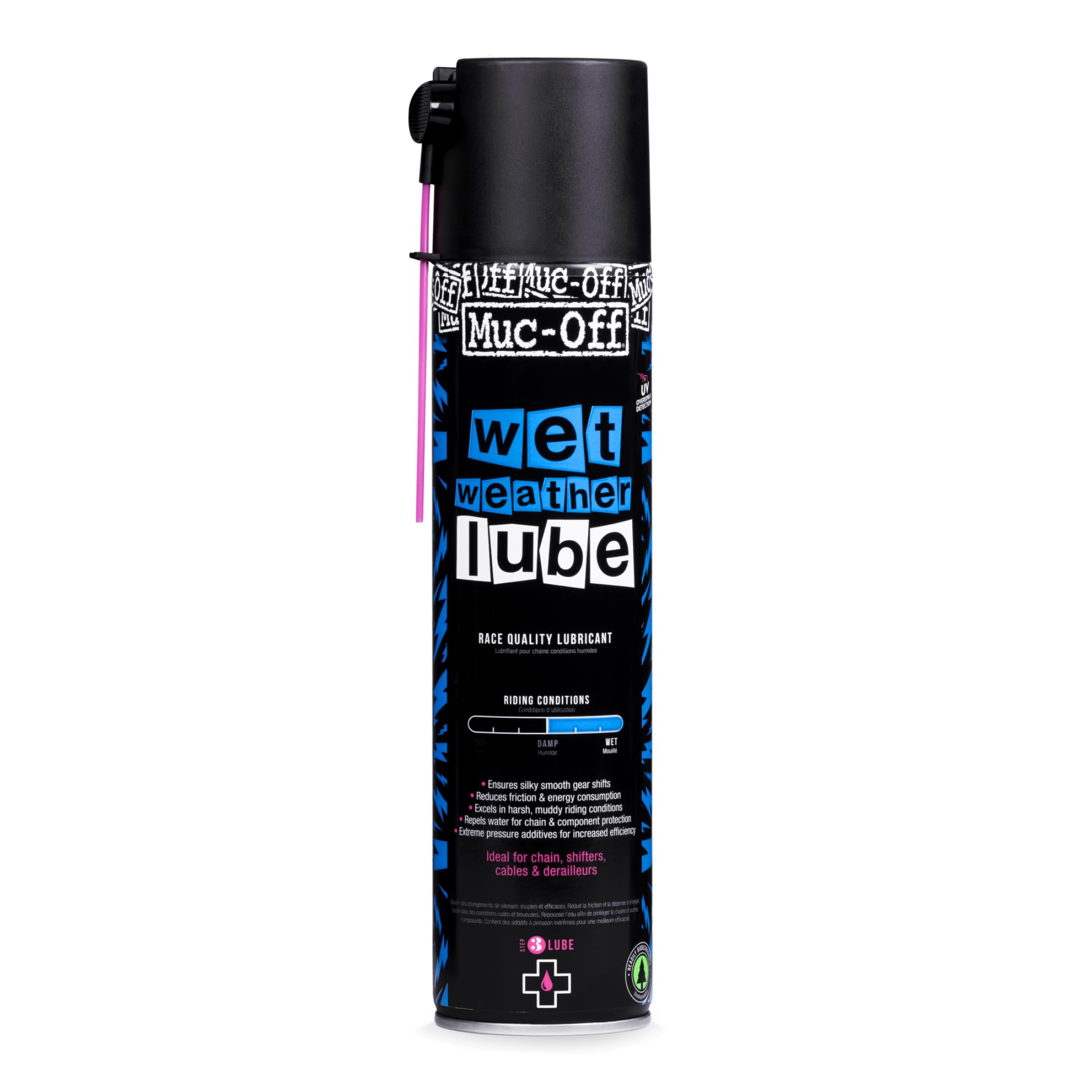 Muc Off Kettenöl Wet Weather Lube Aerosol 400 ml, MU-LUB-2222