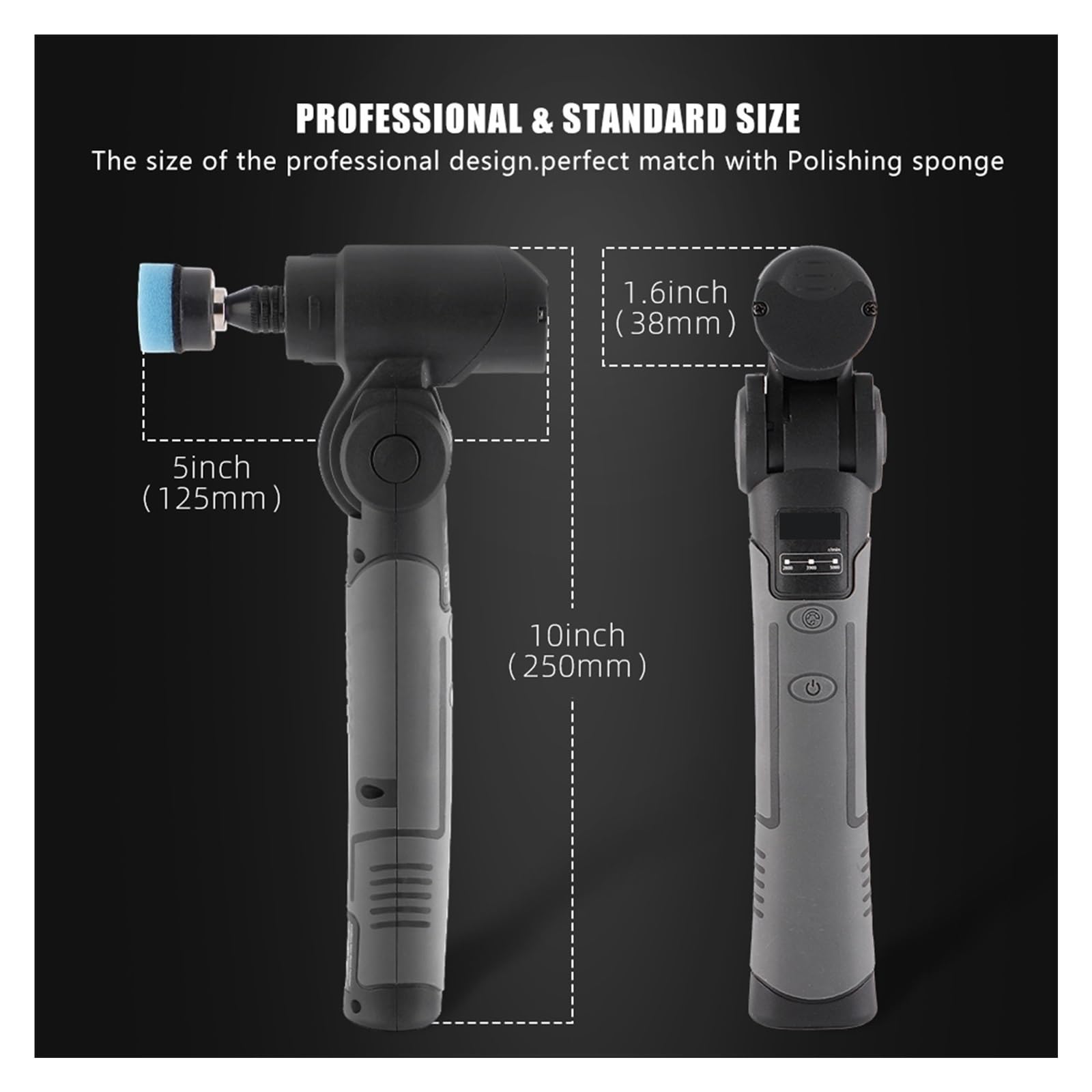 Pulidora Mini Pulidor Inalámbrico For Coche, Máquina Antiarañazos Microportátil De 3,7 V, Rotativo, Doble Acción, Recargable, Detallado Automático Para encerado y pulido de barcos y coches(Set 1)