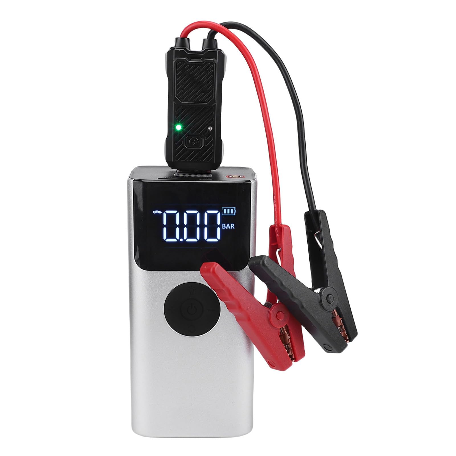 RiToEasysports Arrancador de Batería con Compresor de Aire, Inflador de Neumáticos 150 PSI, Cargador Portátil 1500A Pico para Vehículos 12V, con Puertos USB y Luz LED para Uso de Emergencia
