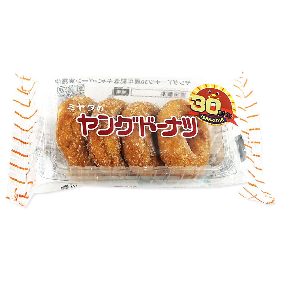 Amazon.co.jp: 宮田 ヤングドーナツ 4個入 : 食品・飲料・お酒