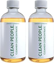 Clean People Cleaner Concentrate - All-Purpose Cleaner for Multi-Purpose Cleaning, Bathrooms, Floors, Concentrated, Recyclable Packaging (Lemon Verbena Scent) 4oz (2 Pack)