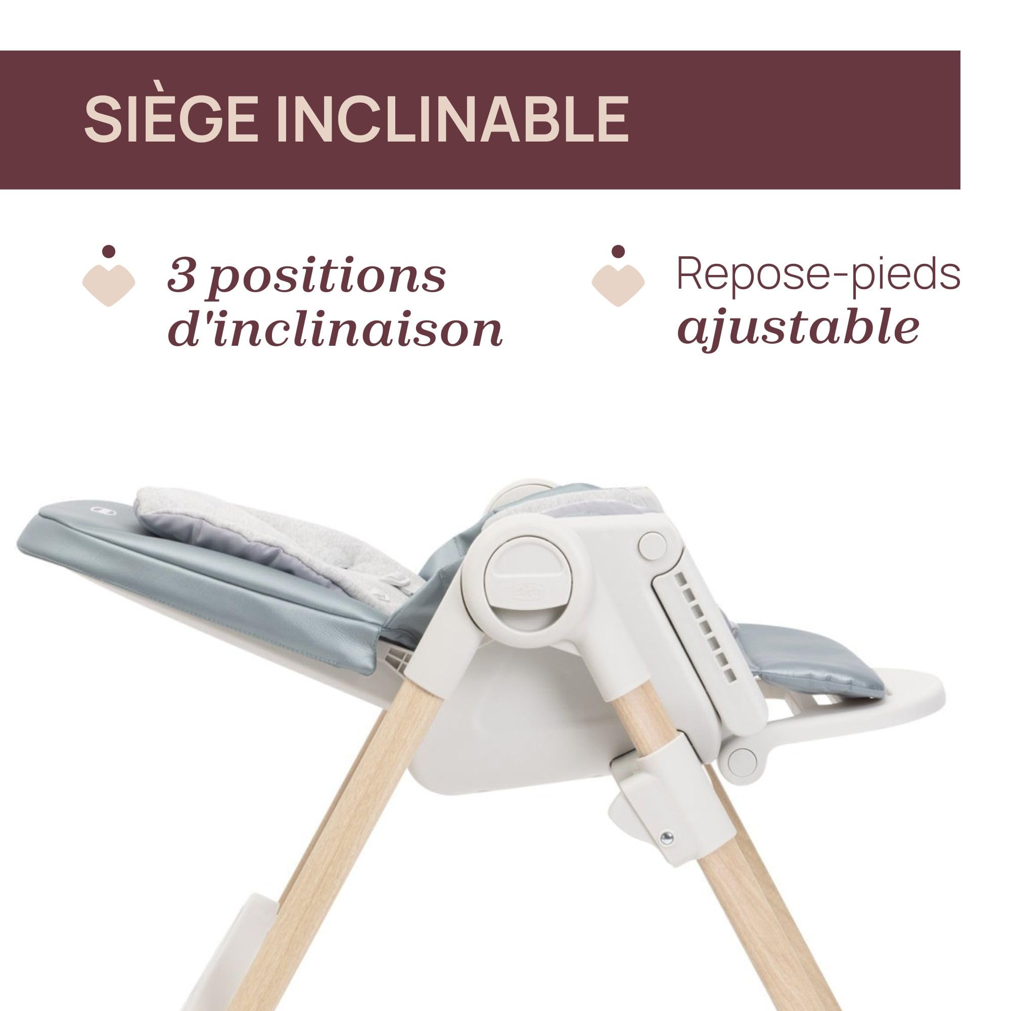 Chicco Polly Armonia Seggiolone Evolutivo Pappa per Bambini da 0 Mesi a 40 kg, Sedia Evolutiva, Seggiolone Reclinabile a Sdraietta con Altezza e Poggiapiedi Regolabili, 4 Ruote, Compatto, Verde