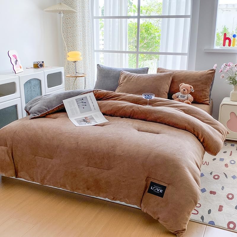 Odot Couette sans Housse 10.5 Tog (CS10 Brun-Gris,150x200cm)