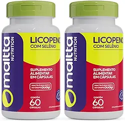 Licopeno c/Selênio 60cps 500mg Duom | Kit 2 Frascos