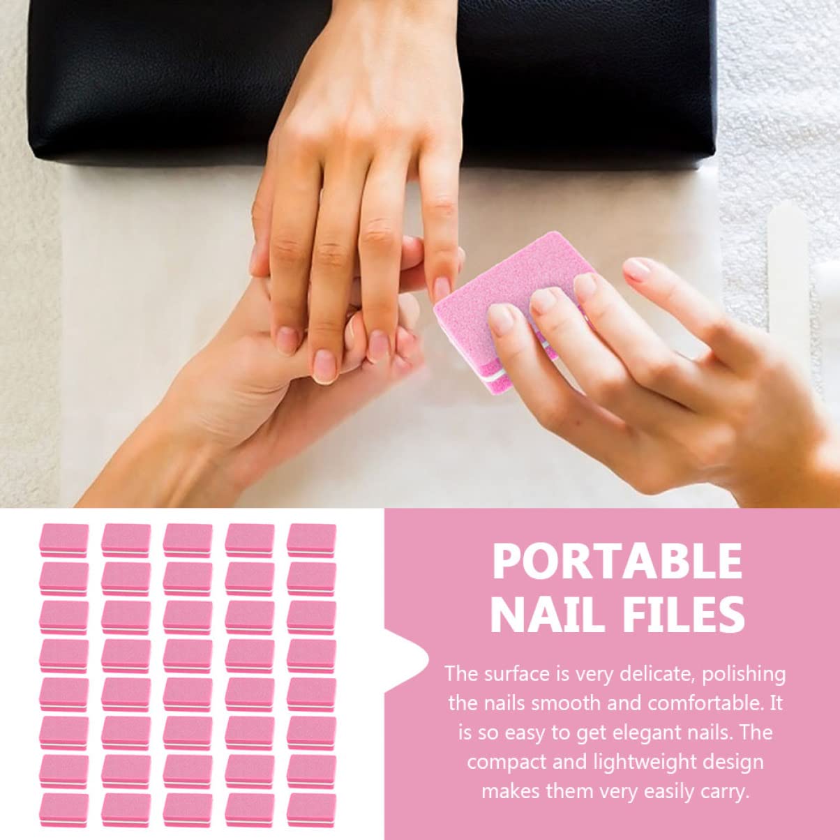 minkissy 250piezas Limas De Esponja Para Uñas Archivos De Pulido De Manicura y Pedicura Herramientas De Belleza Para Uñas Acrílicas y Naturales Compacto y Diseño Portátil