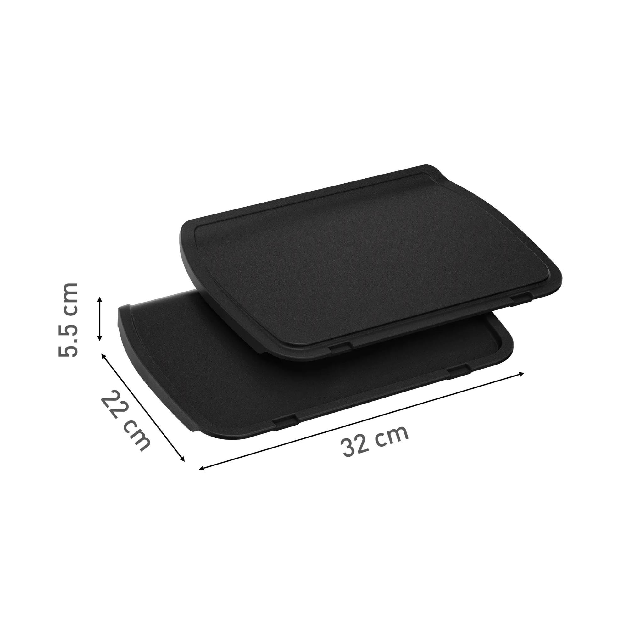 Tefal Plaques à Plancha, Plaques à Griller, Compatible OptiGrill + / OptiGrill Elite, Moulé anti-adhérent, Idéal pour les ingrédients délicats, XA728810