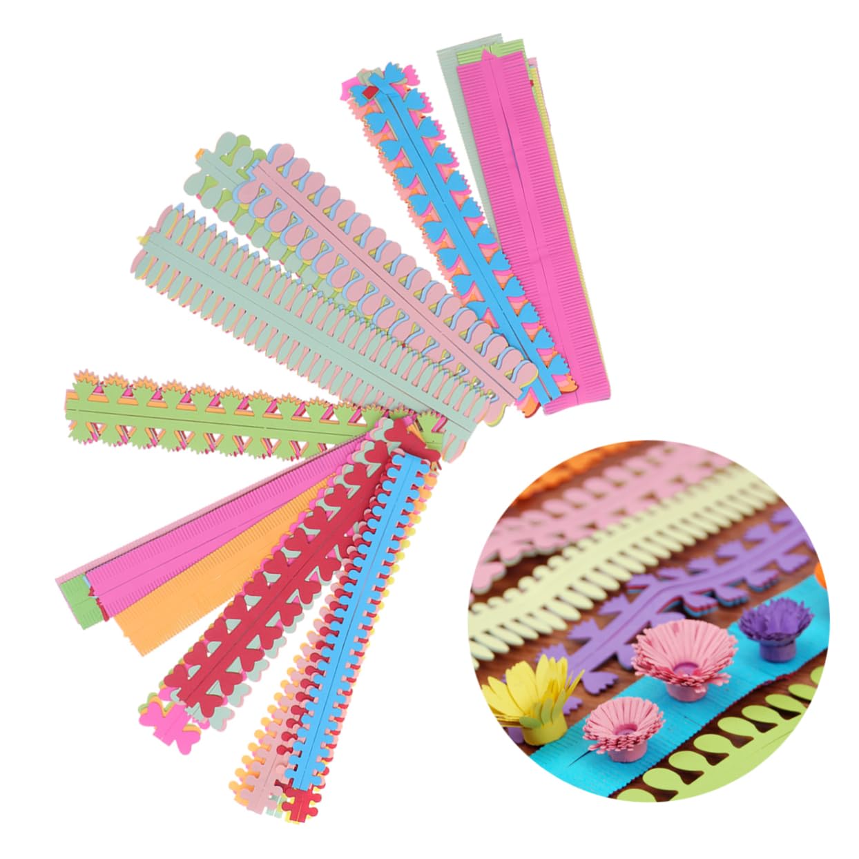 NUOBESTY 3piezas Tiras De Papel Quilling Coloridas Para Manualidades Conjunto De Tiras De Papel Para Decoración y Creación Artística