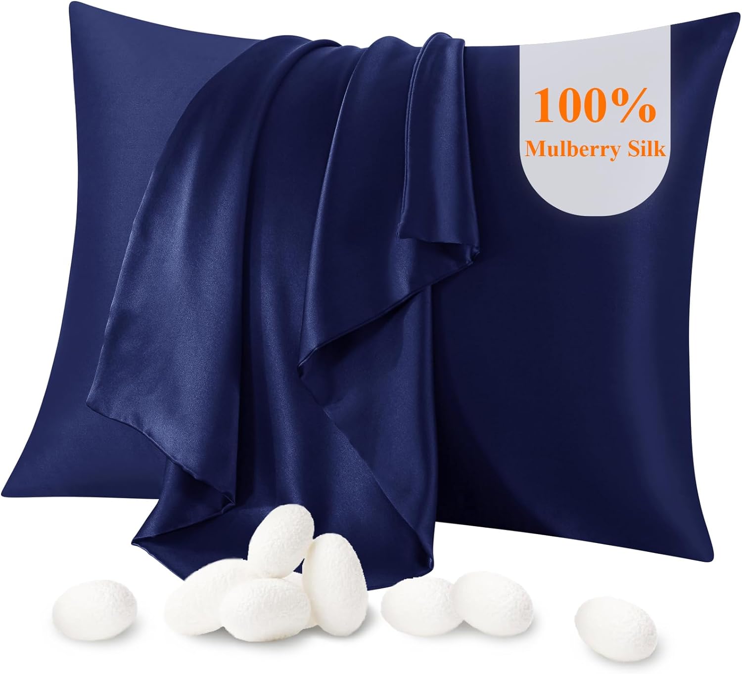 Funda de almohada de seda 100 Jaciu para cabello y Dominican