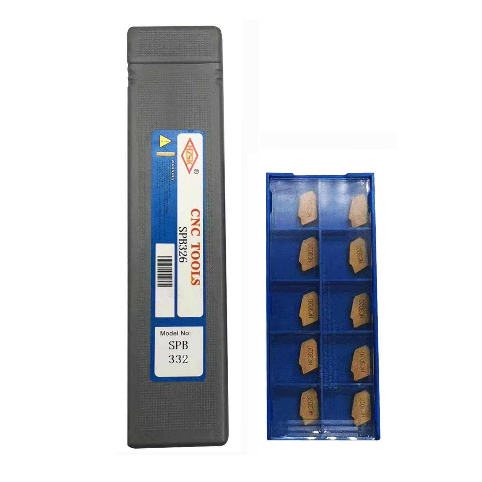 Outils de rainurage SPB332 / SPB32-3 Outil de planche à découper, et 12 inserts en carbure de 3 mm SP300 / ZQMX3N11-1E pour couper les rainures.