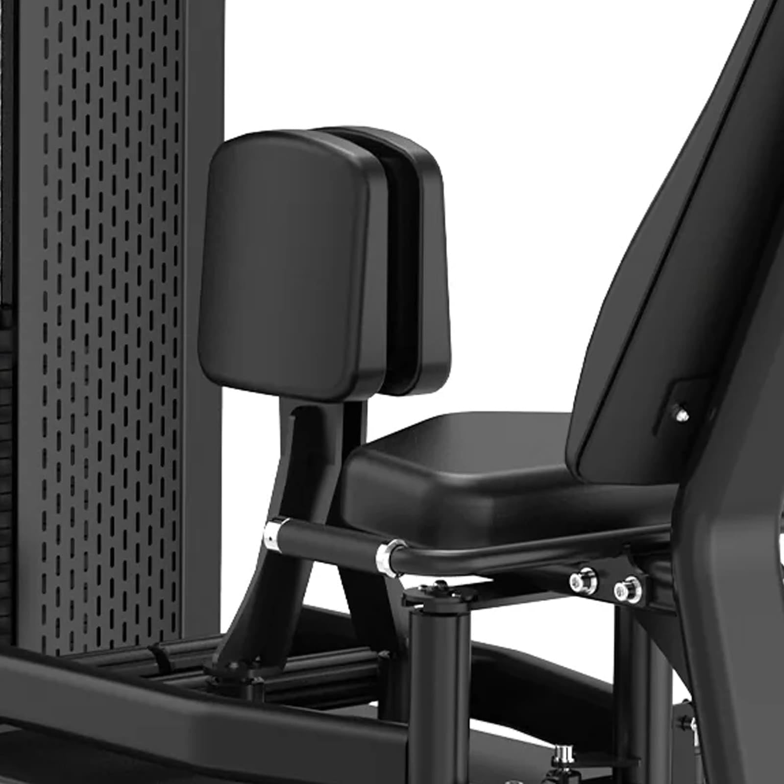 Máquina Selectorizada Dual para Abductores y Aductores, Estructura de Acero Inoxidable, 100 kg Torre de Pesas, 1451 x 754 x 1500 mm, Equipo Profesional para Gimnasio