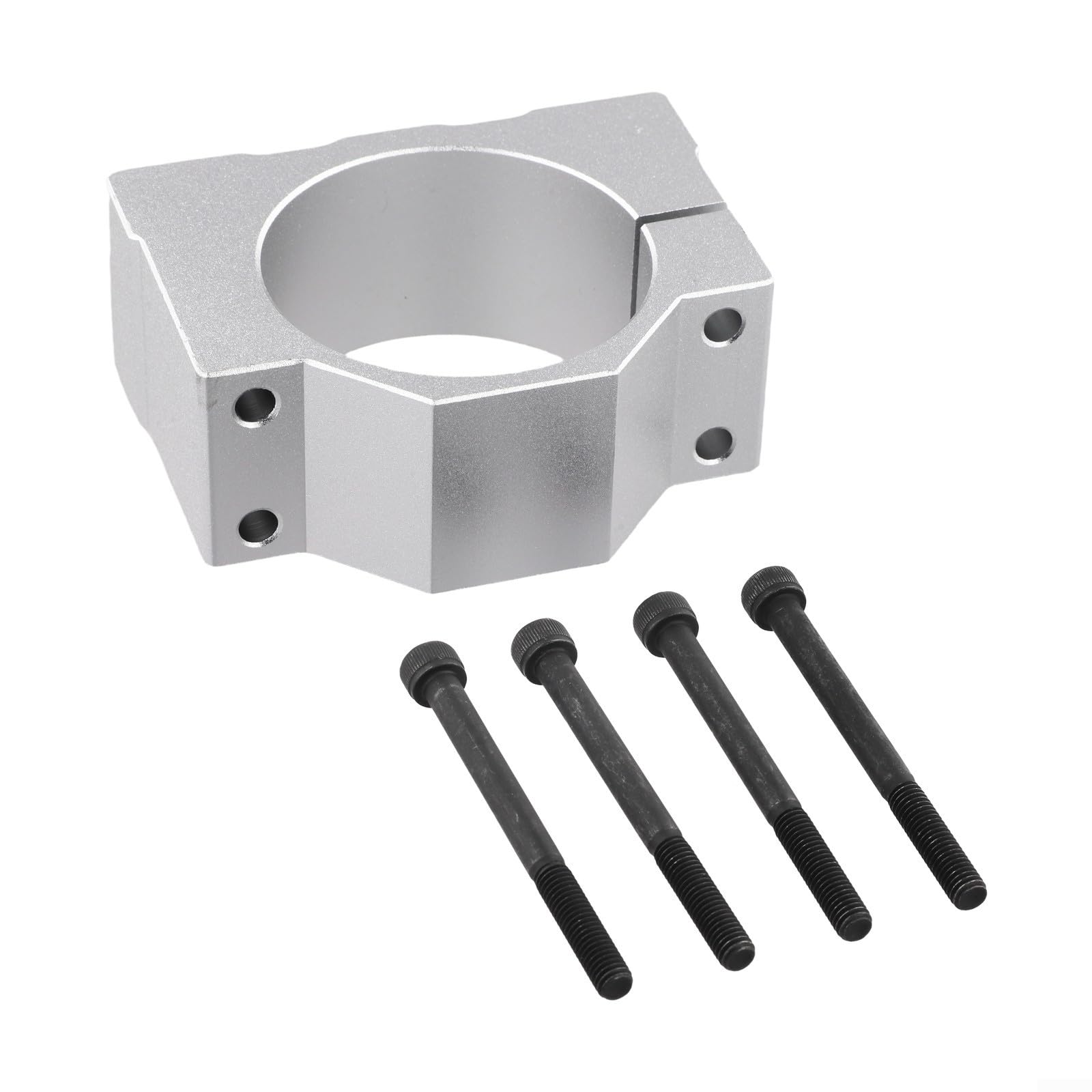 Support de fixation de moteur CNC pour support de broche DZ65, plaque de montage en aluminium avec 4 vis, compatible avec routeur de machine CNC, 1 pièce