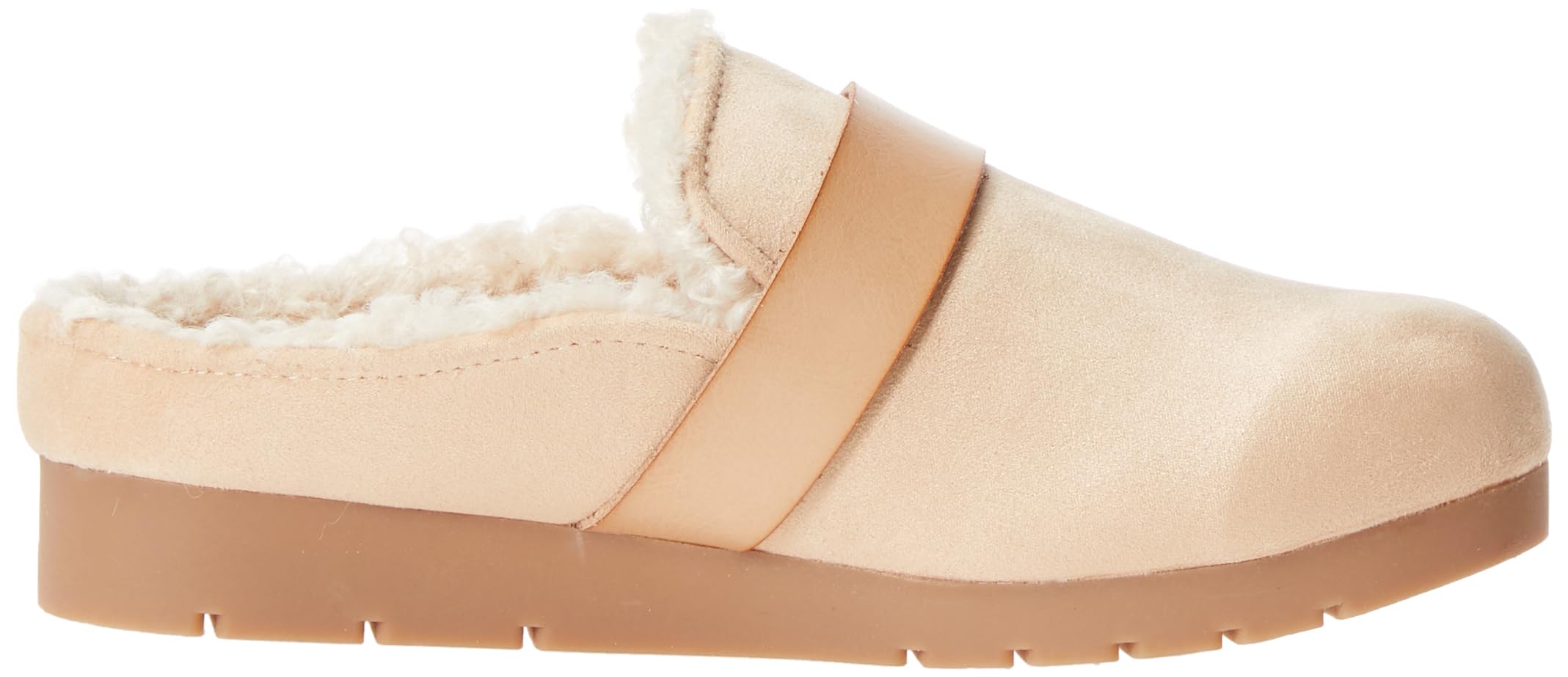 Amazon Essentials Mujer Zapatilla sin Talón de Espuma Viscoelástica y Piel de Oveja