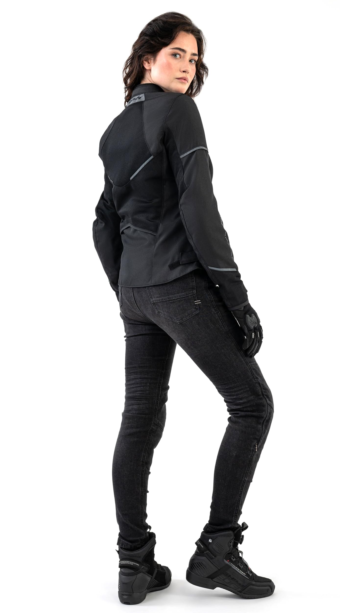Shima Metro Motorrad Jeans Damen mit Protektoren Airforce Knieprotektoren Motorradhose Kurzgrößen Hosen Motorradjeans