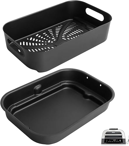Olla de cocina para parrilla y cesta combinada para Ninja Foodi FG551DG551 Smart XL Accesorios para parrilla de interior, cesta de freidora de aire