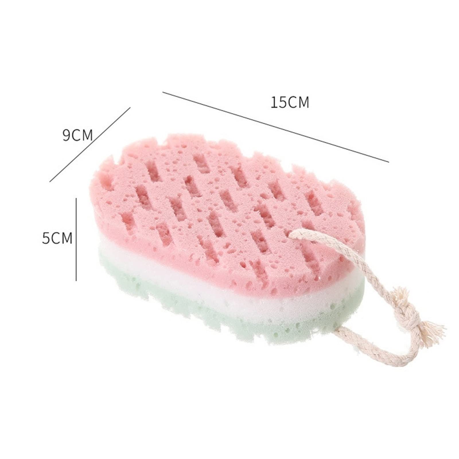 Esponja para la ducha, Esponja de baño corporal, cepillo en polvo for ducha, limpieza la piel, masaje hidratante