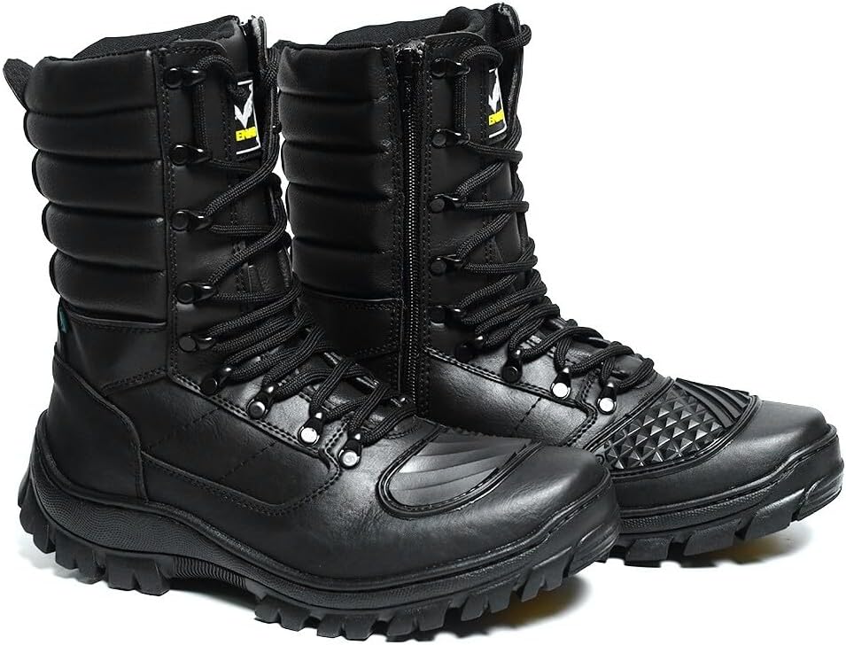 Bota Cano Alto Coturno Masculino Tático Botina Paintbal Trilha Numéro 42