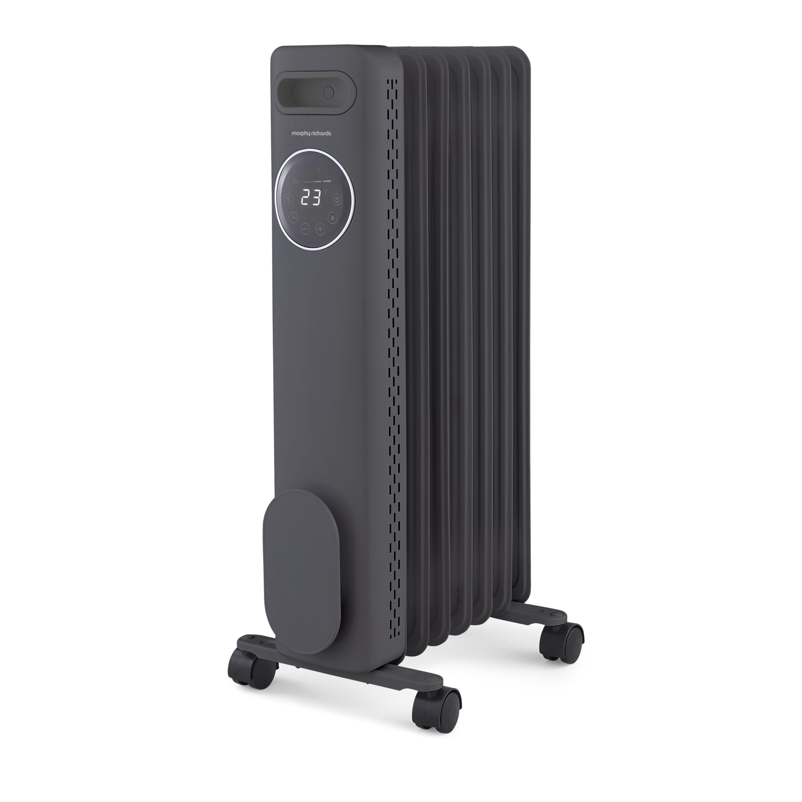 Morphy Richards Morphy Richards HeatFlux Digital Oil Filled Radiator, Remote Control, 15m2 Coverage, Personalised Warmth, Timer, Eco Mode, Auto