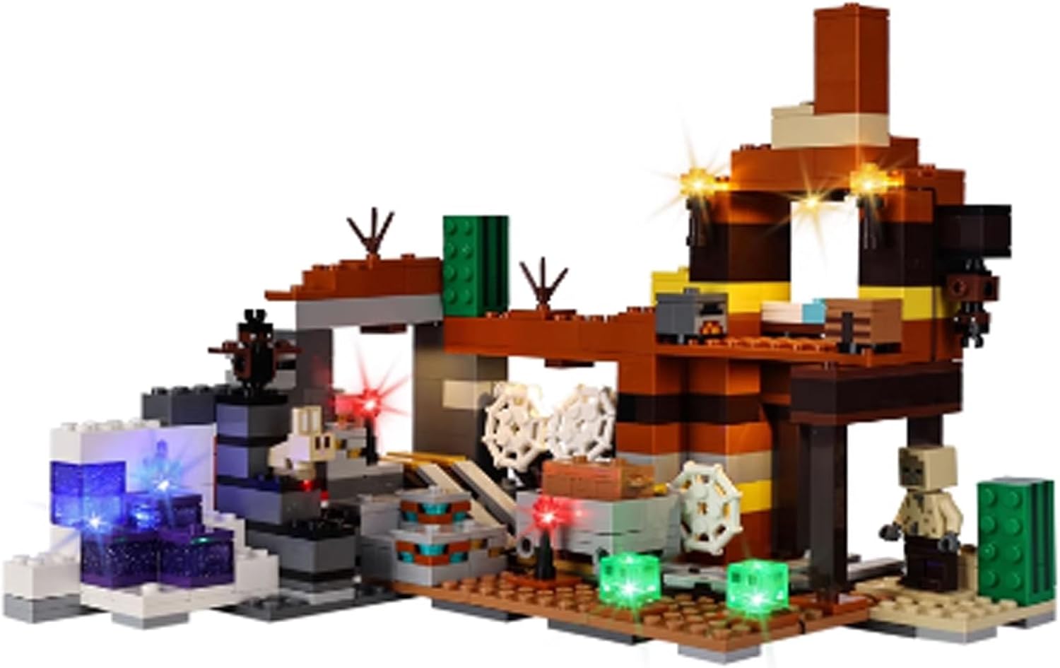 LED Lighting Kit Compatible with Lego 21263 Wasteland Mine Shaft Building Series LED Light Set (Model Kit Not Included - Lighting Components Only)