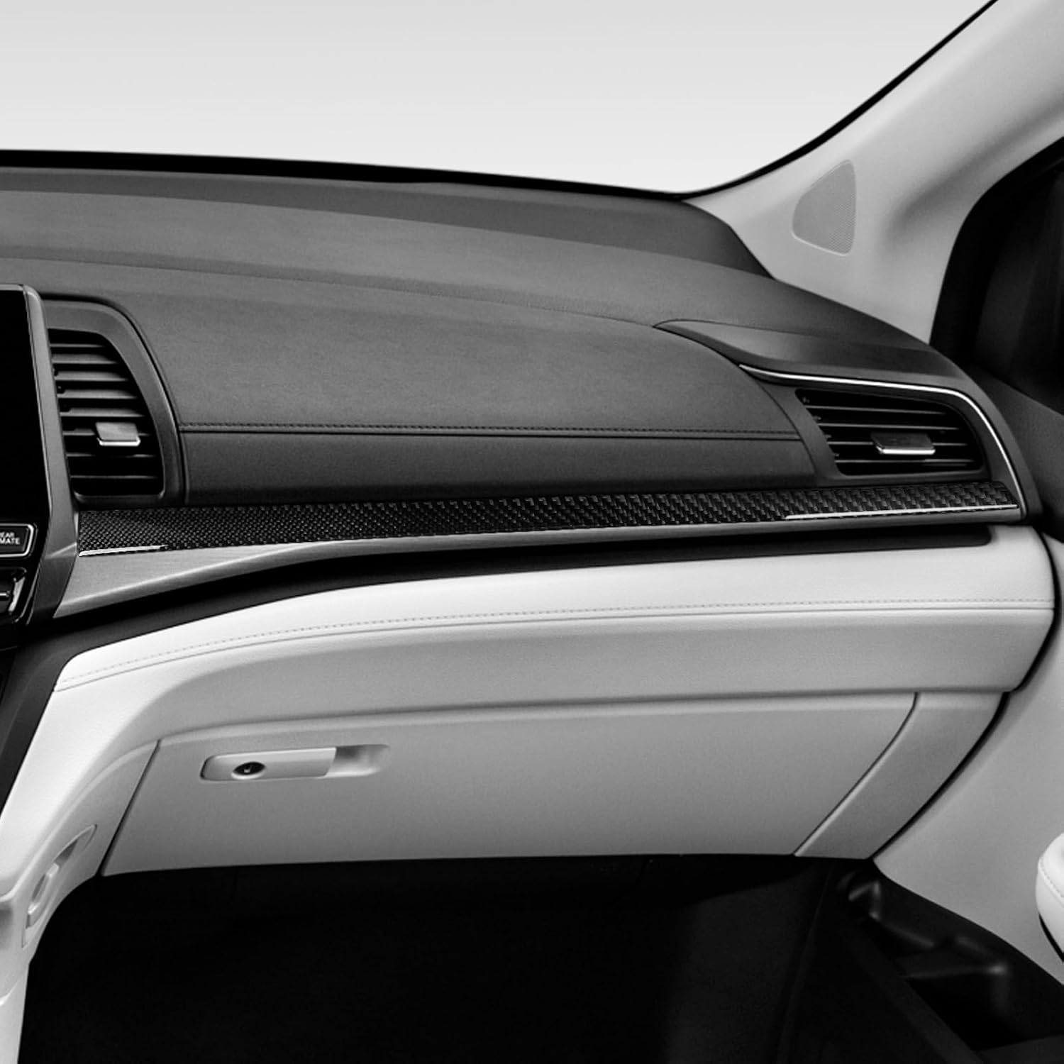 NVCNX Real Premium Carbon Fiber for Honda Odyssey Accessories 2018-2026 2019 2020 2021 2022 2023 2024 2025 Car Dash Board Dashboard Panel Strip Cover Interior Trim Sticker Decal Thick Overlay 3PCs
