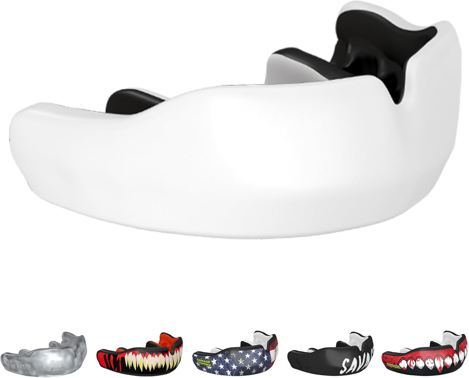 Damage Control Savage Custom Fit Mouthguard | Dentist-Designed, Easy Self-Impression Kit, Superior Fit, Protection & Breathability | Fast Turnaround for Athletes Made in USA