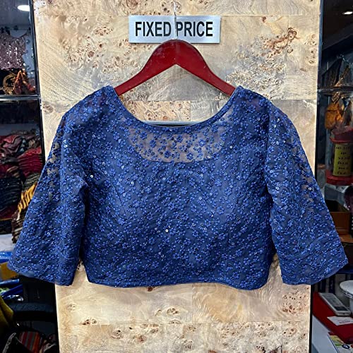 Image of Vihu Fashion Women Georgette Half Sleeve Blouse