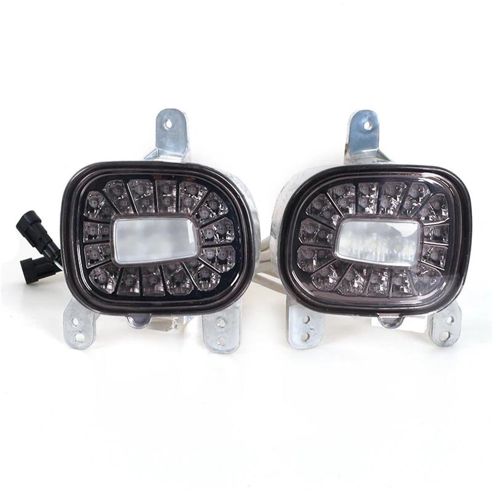 Riflettori Paraurti Posteriori Rossi Fendinebbia Luci Di Retromarcia Bianche Backup Per Jeep Per Renegade 2015-2018 2019 Inversione(Smoked)
