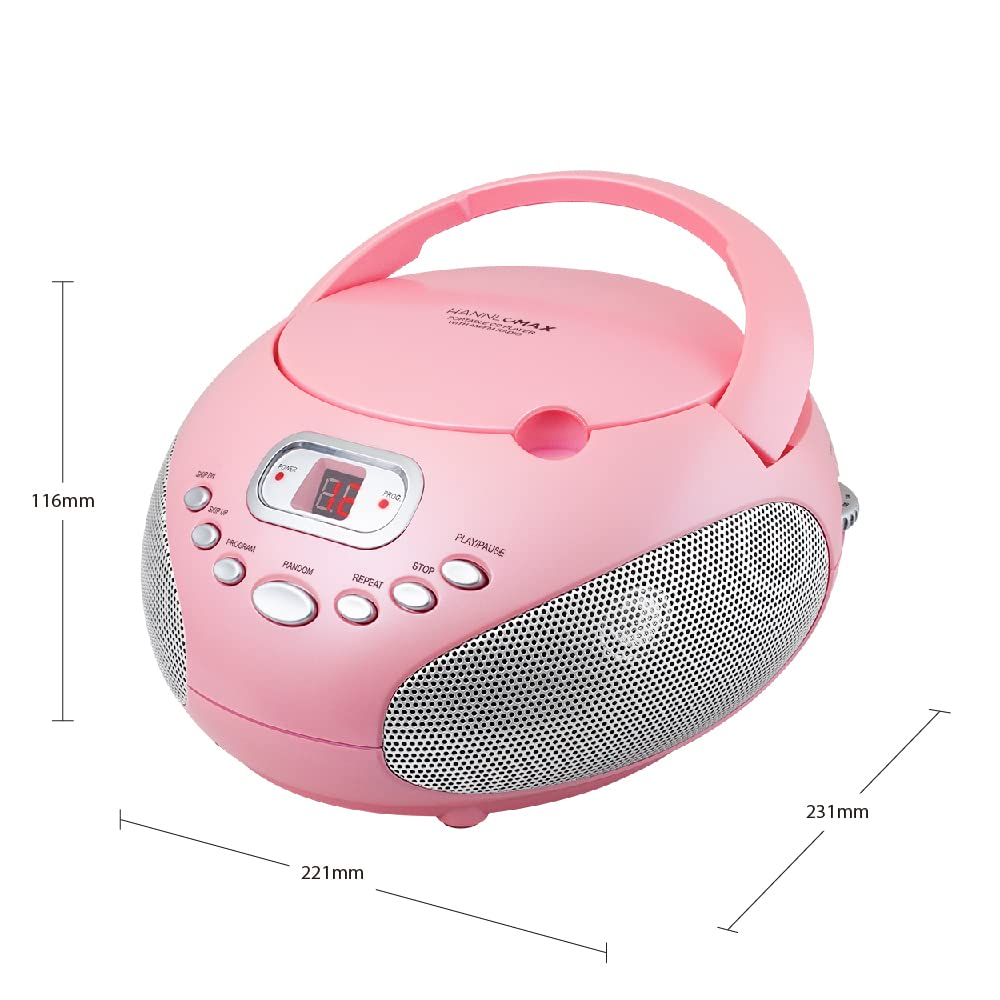 Amazon.com: HANNLOMAX HX-319CD Portable CD Boombox, AM/FM Radio