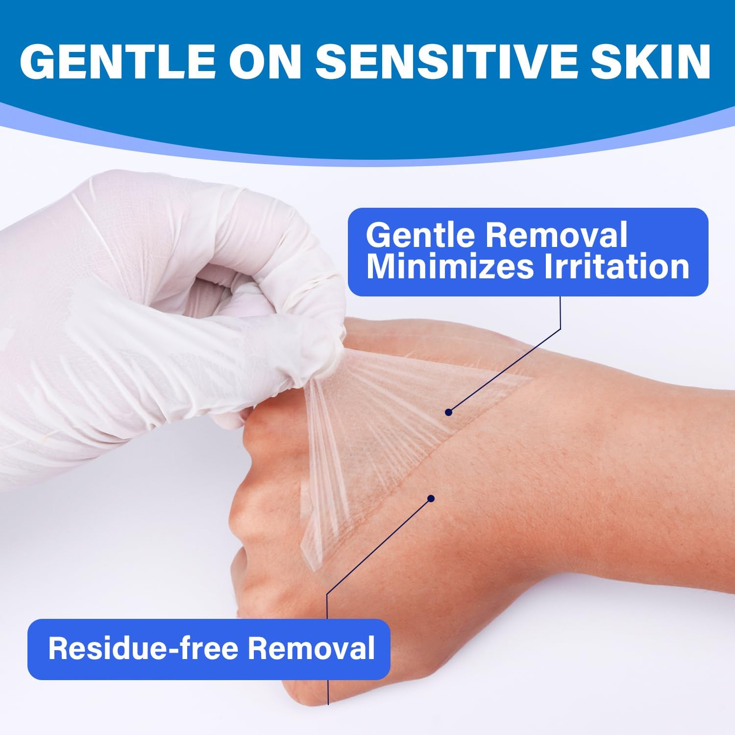 FRESINIDER Transparent Film Dressing 4” x 4.75” (20 Pack) – Waterproof Shower Bandages, Breathable Clear Wound Cover with Border for IV Shield, Post-Surgery Care & Tattoo Aftercare - Image 8