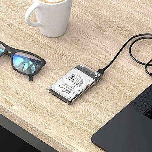 SABRENT 2.5in SATA to USB 3.0 Clear SSD/HDD Enclosure (EC-OCUB) - image 7