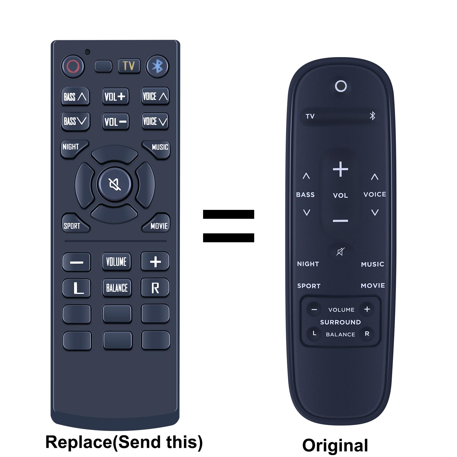 PZL Telecomando di ricambio per Polk React Review Sound Bar