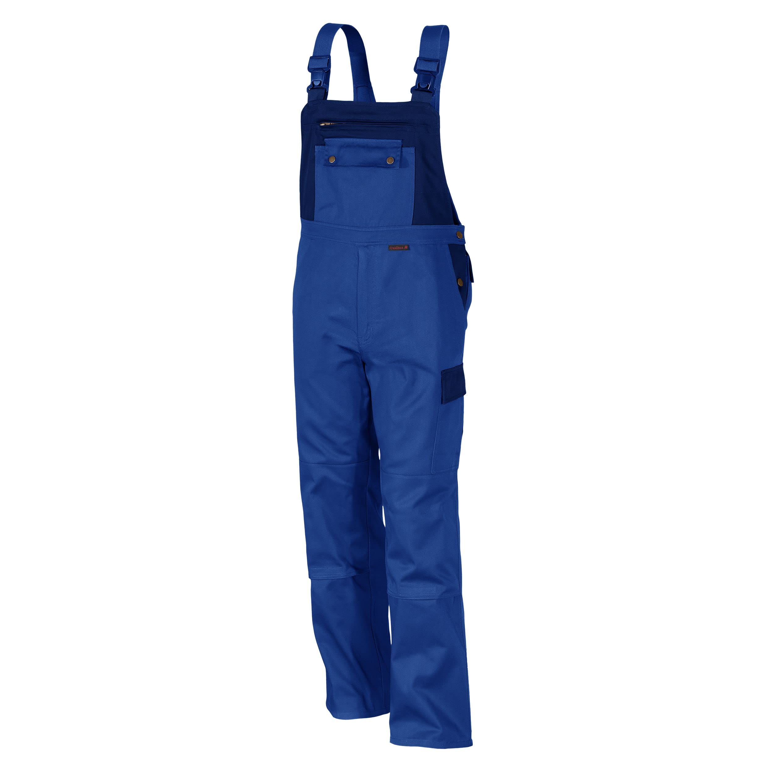 Qualitex Latzhose MG 300 g - Unisex Arbeitshose 'Image'- stylische Blaummann für Männer und Frauen