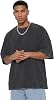 Camisetas Oversized para Hombre ADOREJOY, Manga Corta, Vintage, Lavadas, Básicas, Holgadas 5