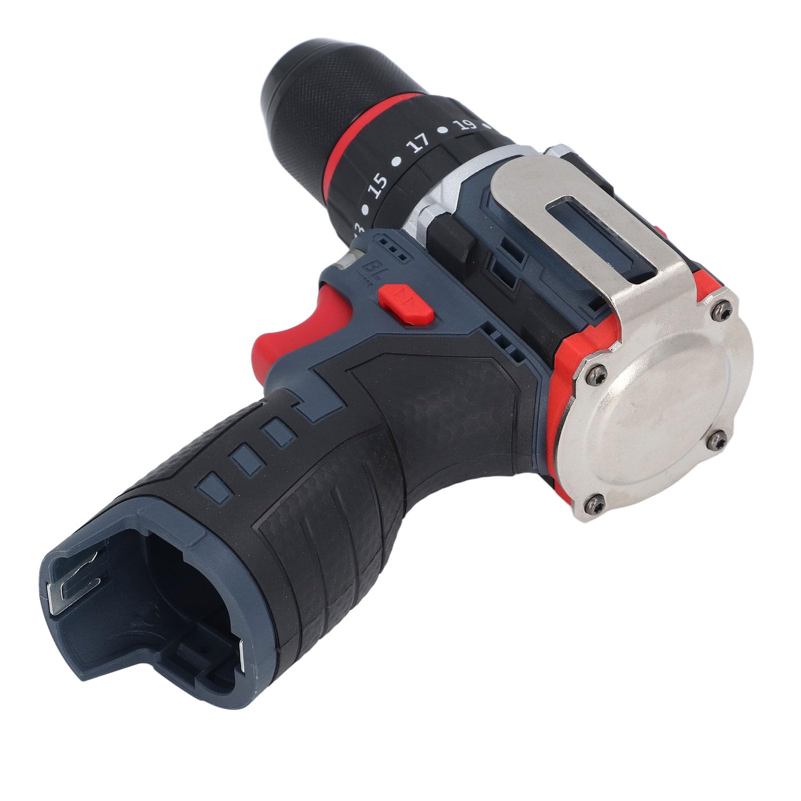 Utensile Nudo per Trapano a Percussione, Avvitatore Brushless Portatile Multifunzionale a Torsione 80NM con Testa del Mandrino in Rame, per Forare Ceramica Metallo Legno e