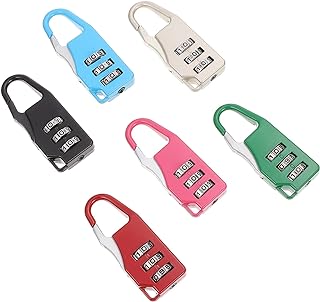 4 Digit Lock Mini Locks 6pcs 3 Digit Lock Hanging Luggage Locks Mini Cipher Lock for Backpack Drawers Suitcase Baggage Locker Locks Jewelry Box Password Padlock