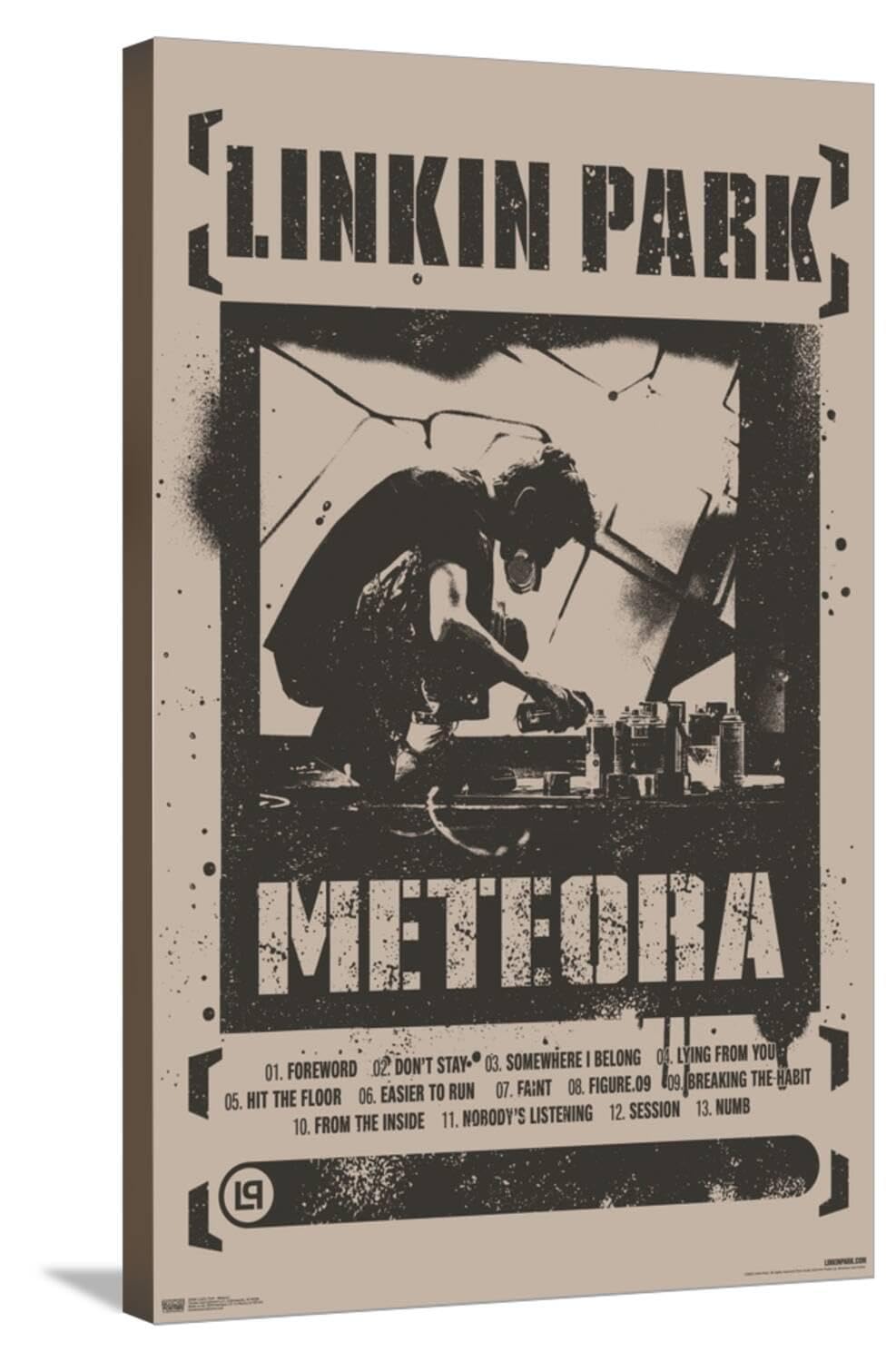 Amazon.com: Linkin Park - Meteora Canvas Wall Poster, 22.37