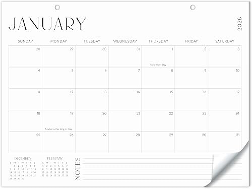 Calendario de escritorio estético 2026, desde junio de 2025 hasta diciembre de 2026, calendario minimalista grande de escritoriopared 2025-2026 de