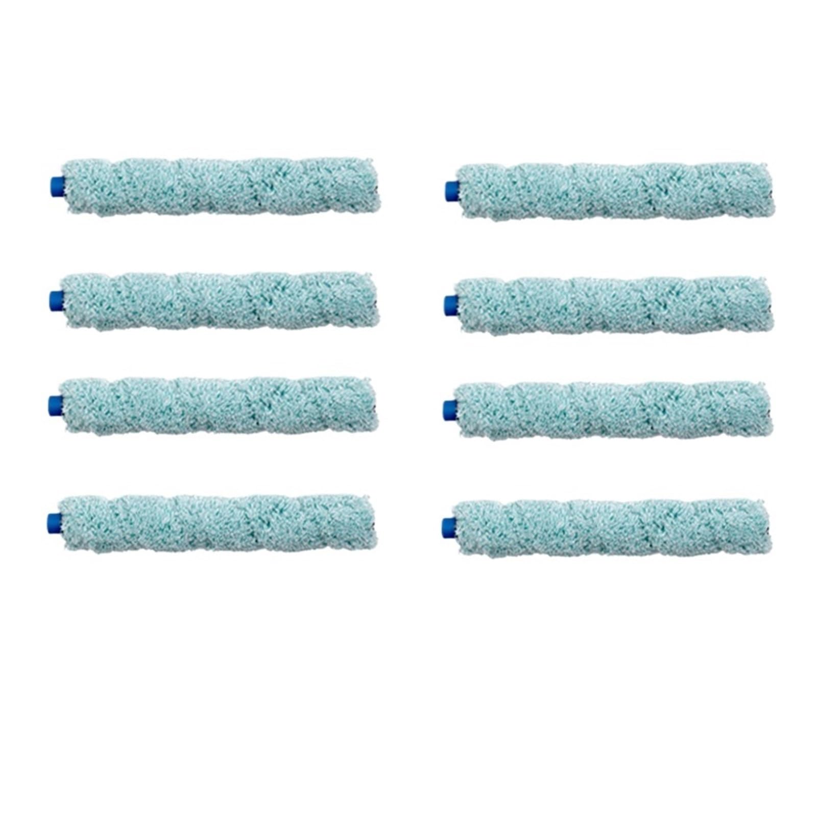 GENTERUN Soft Main Roller Brush,Compatible For Ilife, Shinebot W400 W450 W455 Floor Washing Robot,Compatible For Medion, MD 18379/18999 Pats，Easy Disassemble(8pcs)