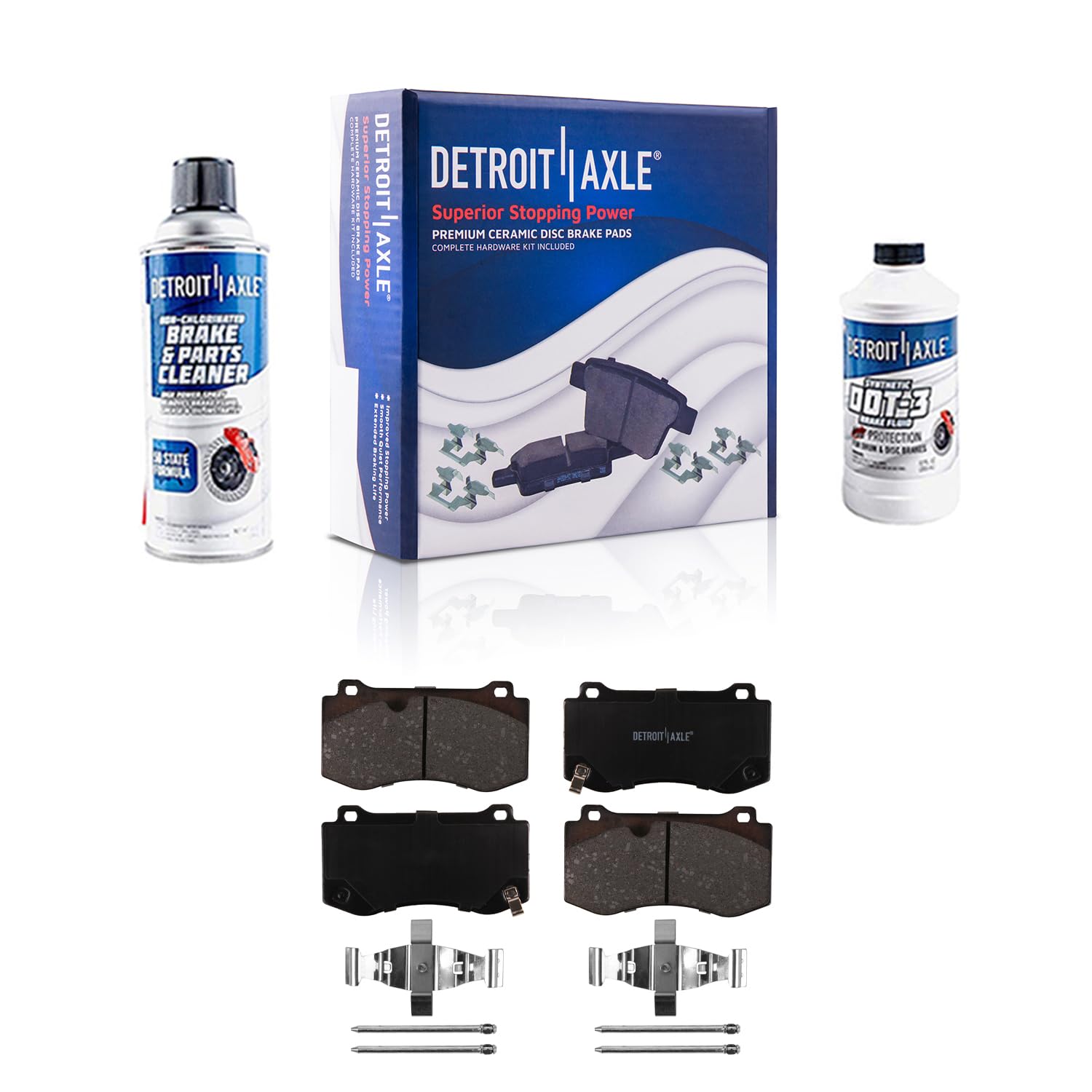 Detroit Axle - Front Brake Pads for Chrysler 300 Dodge Challenger Charger