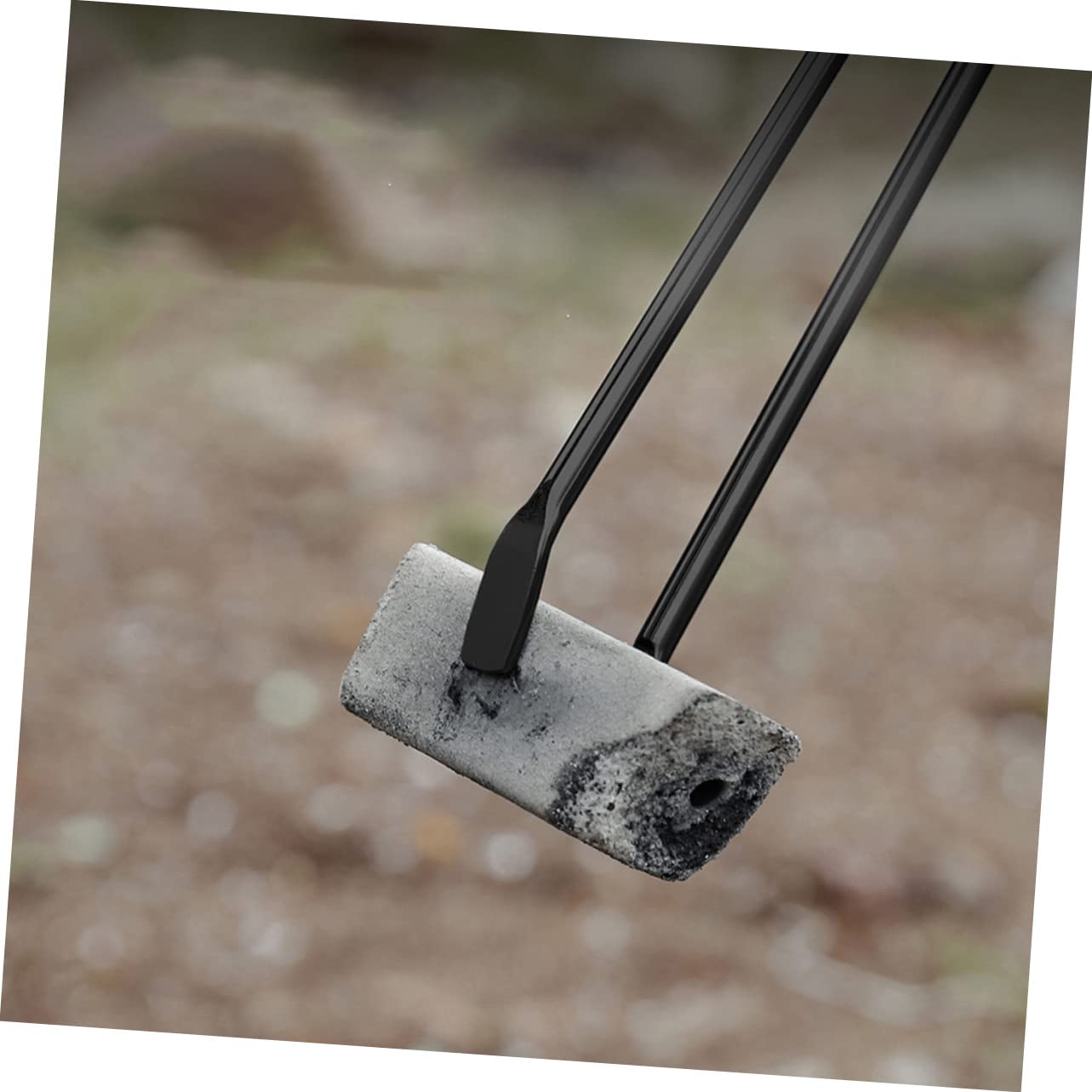 ifundom Pinza Per Carbonella in Ferro Manico Attizzatoio Per Legna Da Ardere Accessori Per Barbecue Robusto e Resistente Al Calore