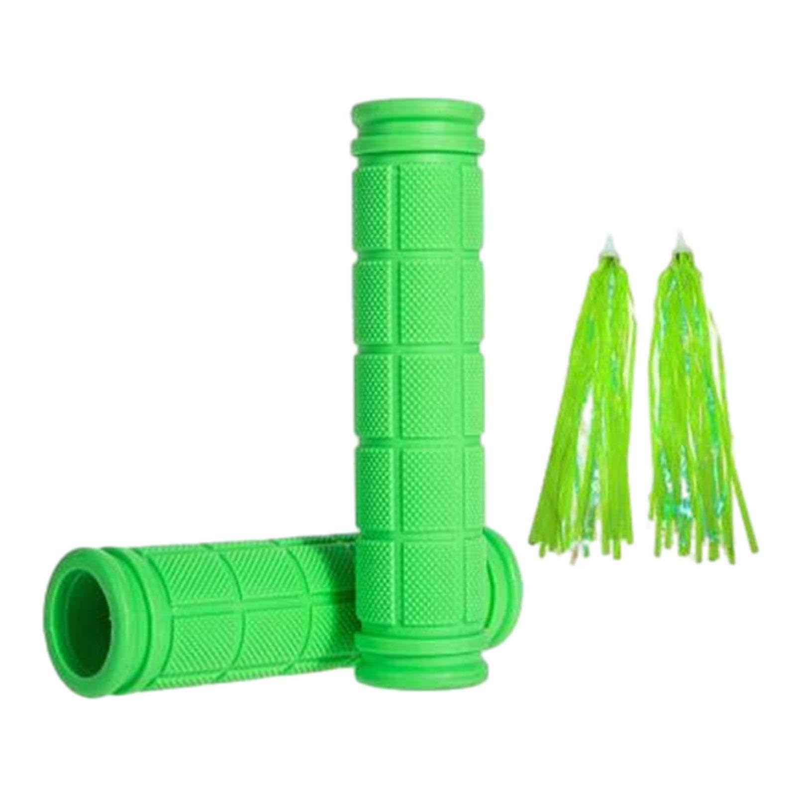 CALANDIS™ 2X Kids Bike Handlebar Grips for Mountain Road Bikes Riding Skateboard Bikes Green | Handlebar Grips Tape & Pads | Bicycle Components & Parts | Cycling-image-37