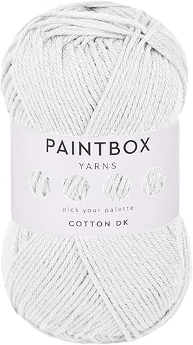 Miniatura 20 de Paintbox Yarns Hilo DK 100% Algodón 1.76oz (50g), 137 Yardas (125m) - Vino Tinto para Crochet, Tejer - Hilo Suave y Ligero de Doble Punto para Ropa