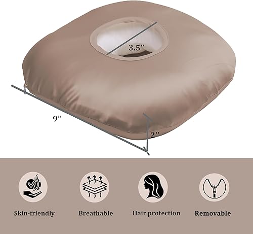 Vista 106 de Almohada perforadora de oreja para dormir de lado, almohada con un orificio para la oreja para CNH y dolor de oído, inflamación de oído, úlceras por