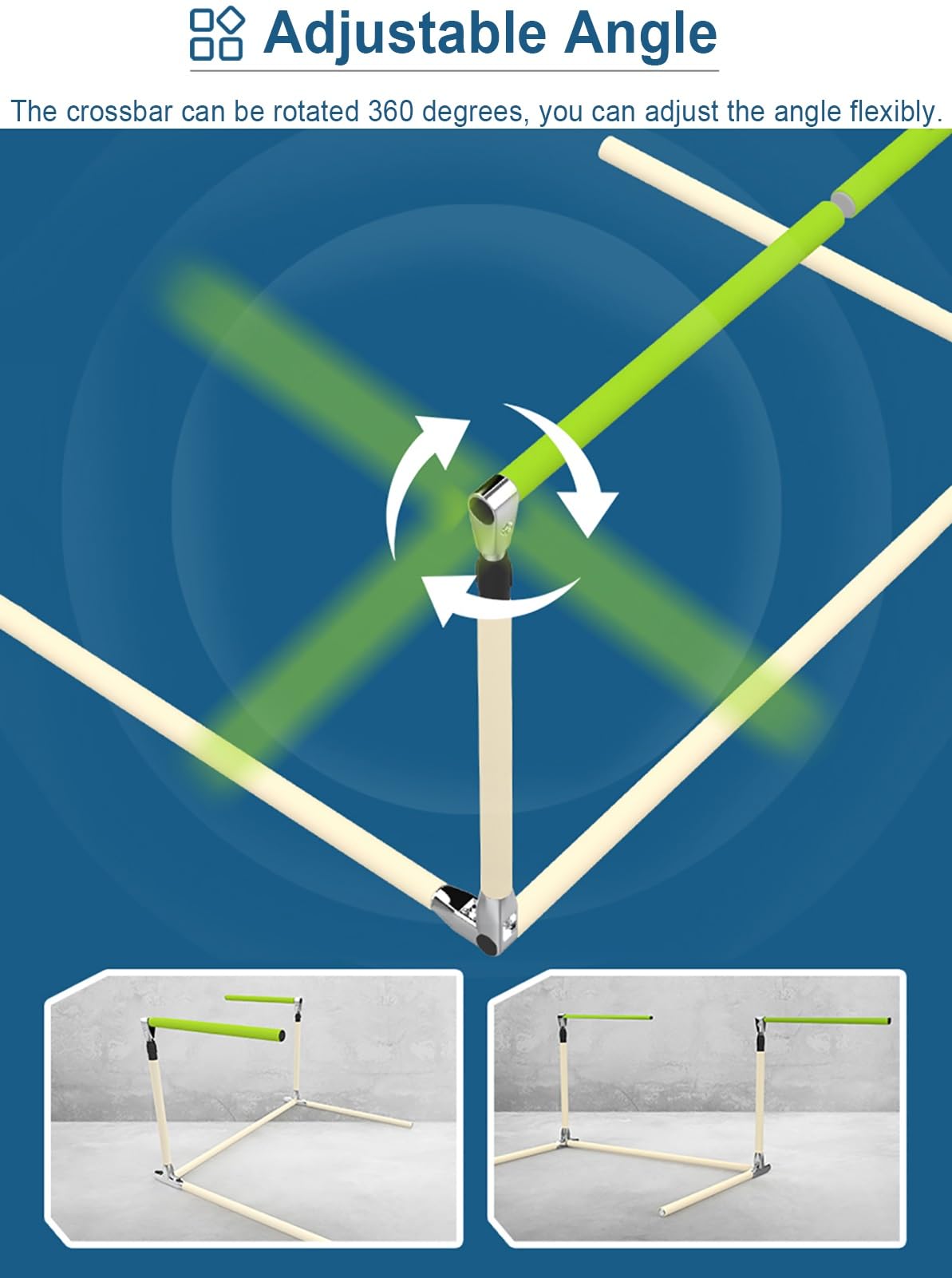 Vallas Entrenamiento Carrera de Obstáculos, Entrenamiento de Velocidad, Vallas para Adultos, 70 cm - 108 cm, Ejercicios de Salto, Vallas, Poste de Entrenamiento Deportivo de Agilidad(1 PC)