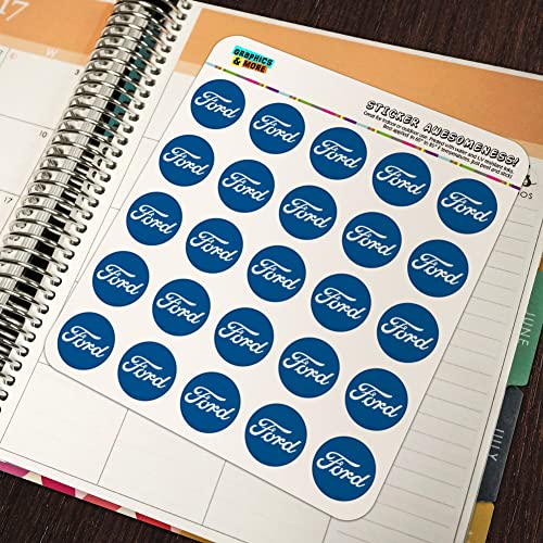Ford Classic Script Logo Planner Calendar Scrapbooking Crafting Stickers - Image 6