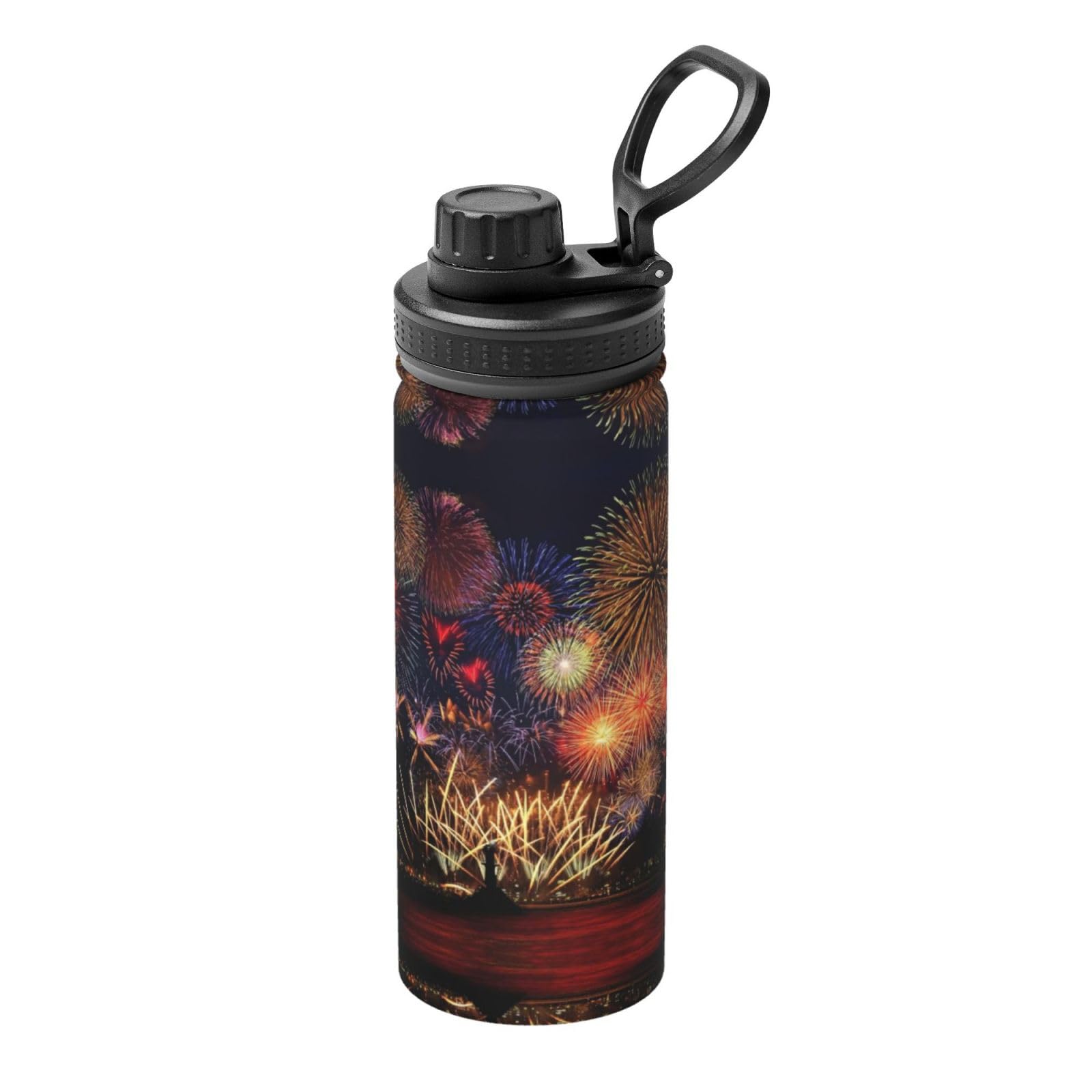 Gourde isotherme anti-fuite Fireworks en inox pour le sport 532ml