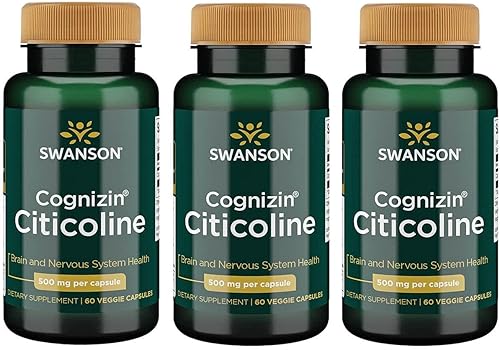 Miniatura 5 de Swanson Cognizin Citicoline 1,000 miligramos 60 cápsulas vegetales (paquete de 2)
