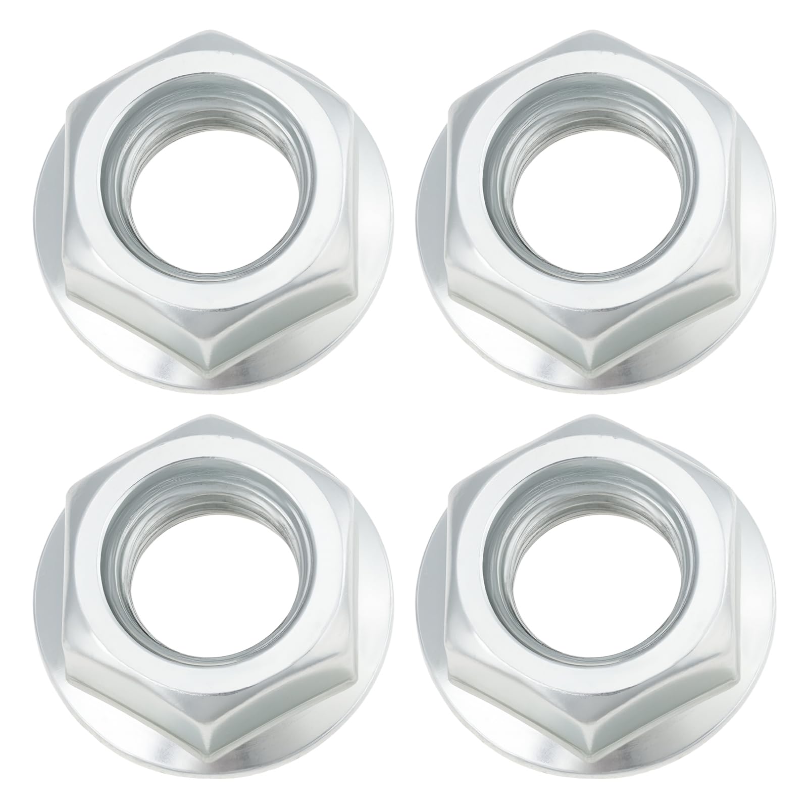 Briny River White 4X M14 Zinc Flywheel Flange Nut 90201-878-003 Compatible With Honda Gx160 Gx200 5.5Hp 6.5Hp Engines